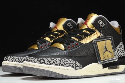 Jordan CK9246-067 Gold” 3 “Black Air 0819